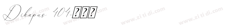 Dihapus 404字体转换
